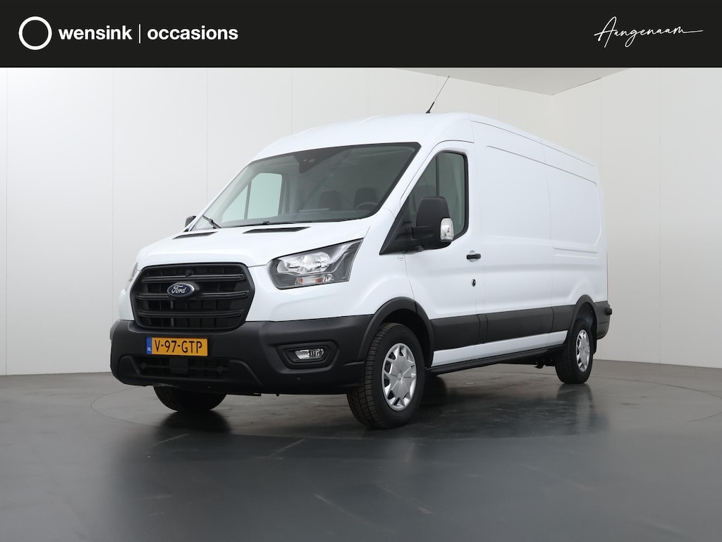 Ford Transit 350 | 2.0 TDCI | L3 H2 | Trend | TREKHAAK 2500 KG AHW | CLIMATE CONTROL | NAVIGATIE | PARKEERSENSOREN V+A | CRUISE CONTROL | BIJRIJDERSBANK | LAADRUIMTE PAKKET | APPLE CARPLAY / ANDROID AUTO | STOEVERWARMING