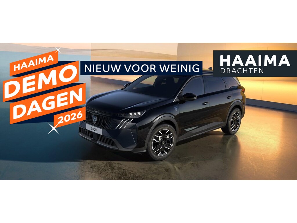 Peugeot 5008 1.2 Hybrid 145 GT 7p | NIEUW | Uit voorraad leverbaar! | Panorama dak | Alcantara bekleding | Camera rondom | Stoelverwarming voor en achter | Elektrisch verstelbare voorstoelen | Dodehoek detectie | Elektrische Kofferklep