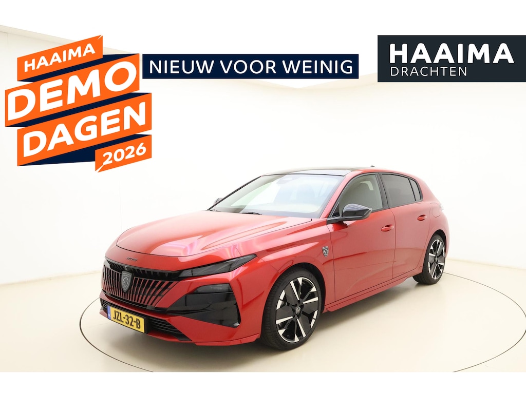 Peugeot 308 1.6 Plug-in Hybrid 195 GT | €7.080,- DEMO VOORDEEL! | Panoramisch schuif/kantel dak | Adaptive Cruise Control | FOCAL Audio | Alcantara bekleding | Stoelverwarming | 360° Camera | Massage | Matrix LED | Keyless Entry & Start