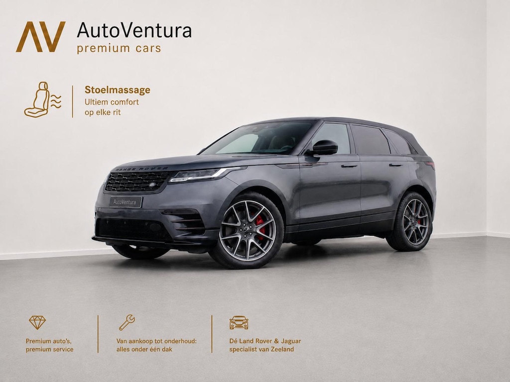 Land Rover Range Rover Velar 2.0 P400e Dynamic HSE | MY24 Facelift | Stoel verwarming+Koeling | Massage | Schuif-/kantel Pano | 360 camera | Head-up | Adapt. Cruise | 21" |