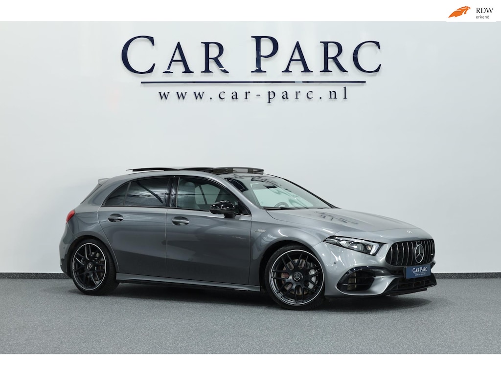 Mercedes-Benz A-klasse AMG 45 4MATIC+ MULTIBEAM/VIRTUAL/SFEER/PANO/LEER+S.VERWARMING+MEMORY/19" LMV/360 CAM/ACC/12 MND GARANTIE!