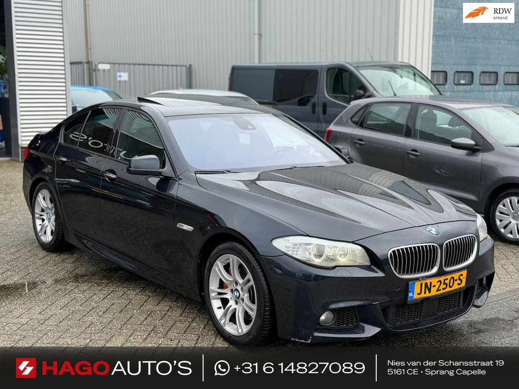 BMW 5-Serie 535d High Executive M-SPORT/Bi-XENON/LEDER/HUD/SCHUIFDAK/KEYLESS/MEMORY/SPORT+/STOEL-VERW+KOELER