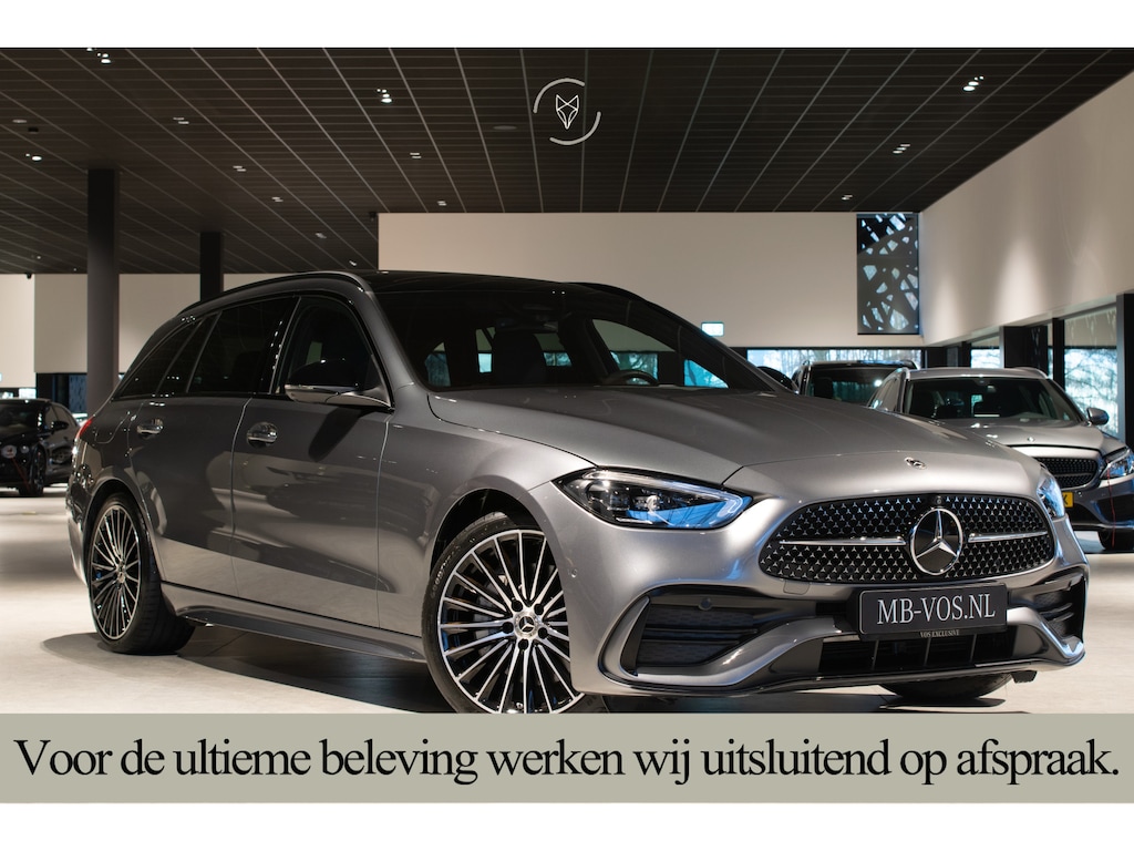 Mercedes-Benz C-klasse Estate 300 AMG Night Massage|ACC|Keyless|Pano|360°|Soundsysteem|LED|19"|New Service