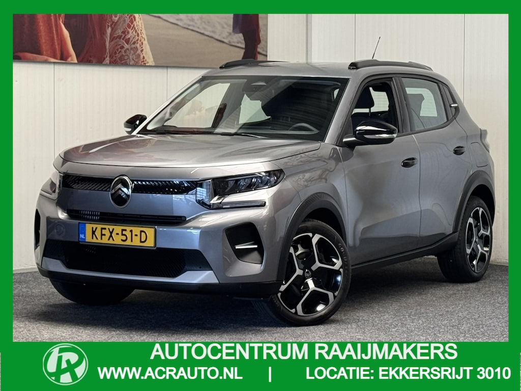 Citroën C3 1.2 TURBO PLUS 100PK NIEUW MODEL 2025 50 STUKS OP VOORRAAD !!! NAVIGATIE VIA APPLE CARPLAY/ANDROID CRUISE CONTROL AIRCO BLUETOOTH TELEFOON RIJSTROOKSENSOREN PDC ZEER MOOI !!