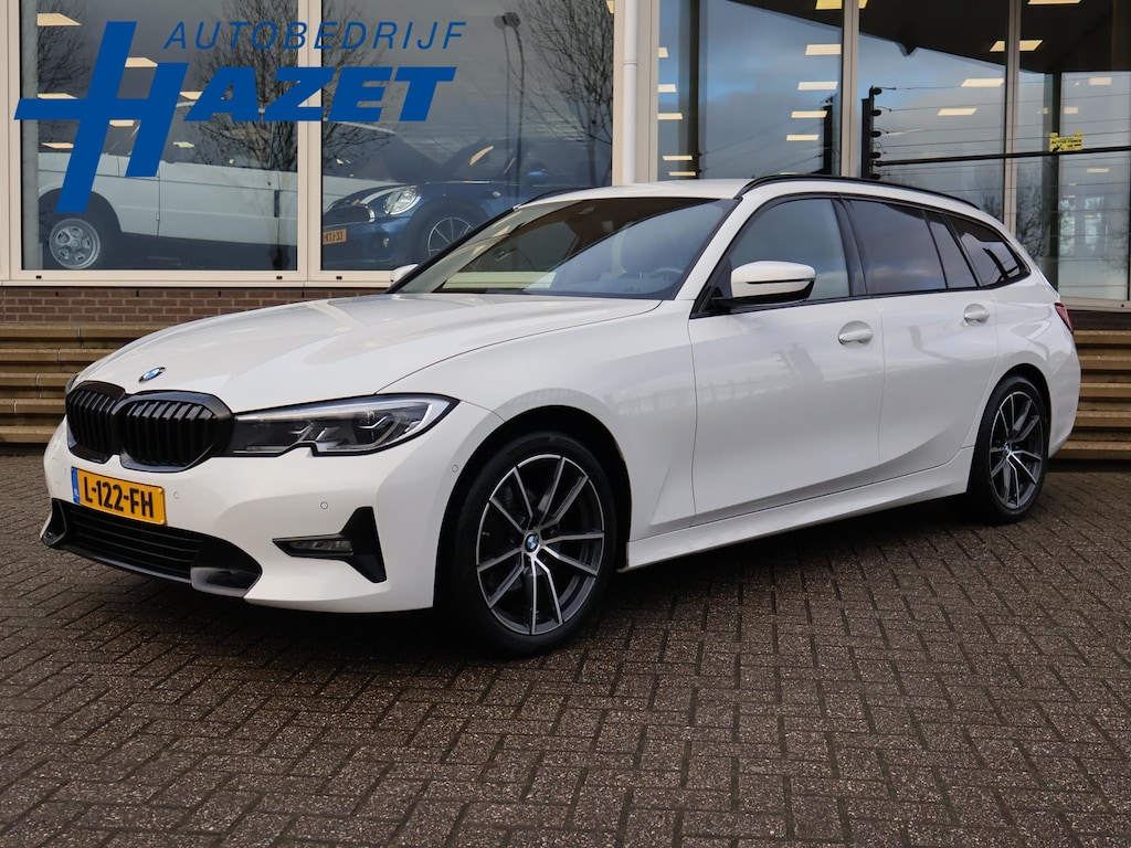 BMW 3-Serie Touring 320d HIGH EXECUTIVE SPORTLINE 190 PK AUT. *ALPINWEISS* + ELEK. TREKHAAK | LASER LED | 18 INCH | STOEL/STUURWIELVERW.