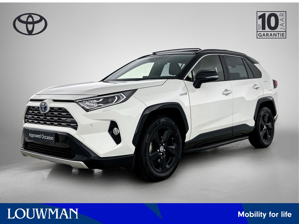 Toyota RAV4 2.5 Hybrid Bi-Tone Panoramisch glazen dak | BEARLOCK | Dealer Onderhouden | Stoel + Stuurverwarming | JBL | Blindspot | PDC | Navigatie | BA