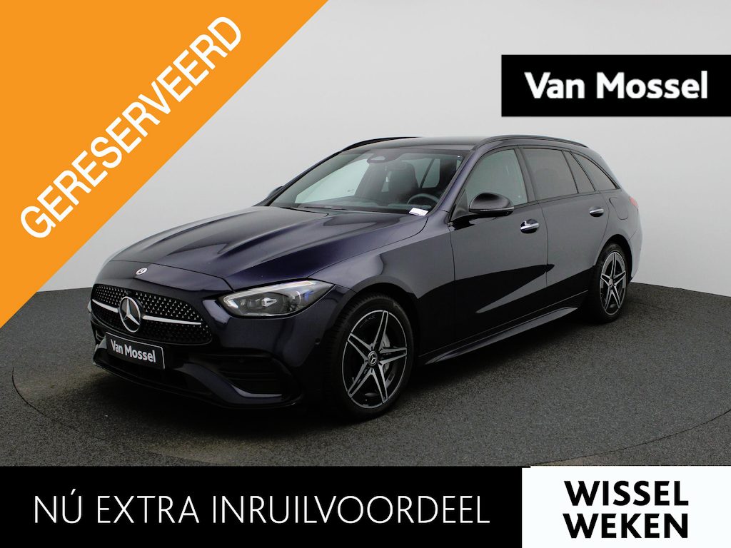 Mercedes-Benz C-klasse Estate 300 e AMG Line | Automaat | Apple Carplay / Android Auto | Panoramadak | Sfeerverlichting | Achteruitrijcamera | Stoelverwarming |