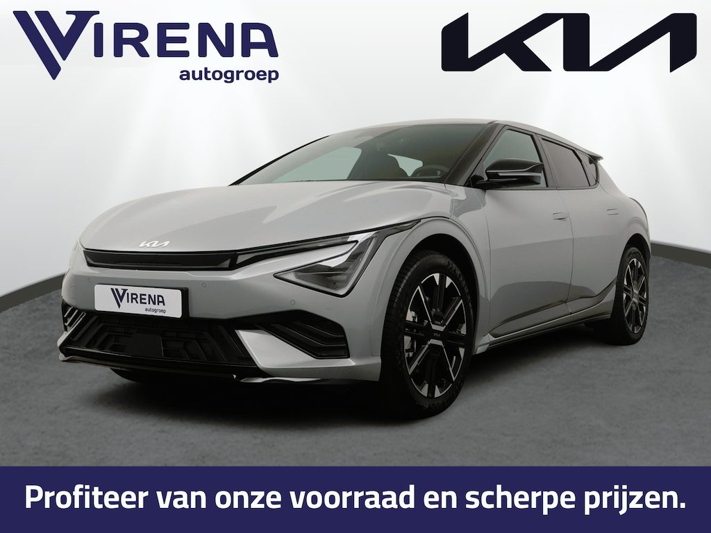 Kia EV6 GT-Line Business Edition 84 kWh - Stoelverwarming/Ventilatie - GT-Line Design - Led Matrix koplampen - Elektrisch verstelbare voorstoelen met geheugen - Elektrische achterklep - Draadloos Apple Carplay/Android Auto - Fabrieksgarantie t/m 2033