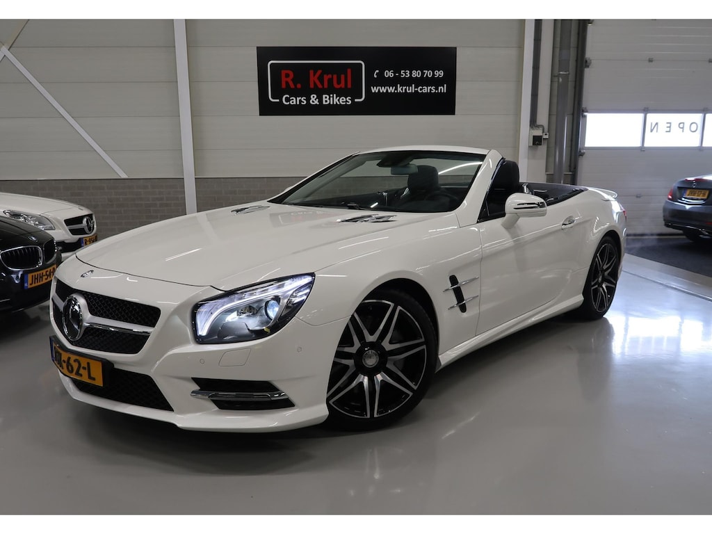 Mercedes-Benz SL 400 AMG Panoramadak Camera Harman Kardon AMG-Line Spoiler Stoelverkoeling Nekverwarming Elektr. windscherm Navigatie 1e Eigenaar Alle rekeningen aanwezig Nieuwstaat