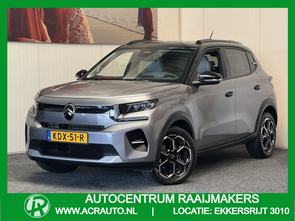 Citroën C3 1.2 TURBO 100PK MAX NIEUW MODEL 2025 NAVIGATIE CRUISE CONTROL CLIMATE CONTROL APPLE CARPLAY/ANDROID RIJSTROOKSENSOREN ACHTERUITRIJCAMERA ZEER MOOI !!