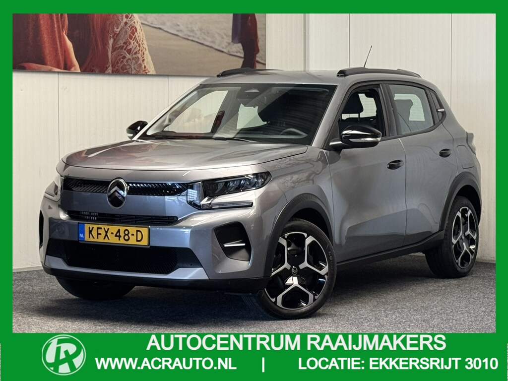 Citroën C3 1.2 TURBO PLUS 100PK NIEUW MODEL 2025 50 STUKS OP VOORRAAD !!! NAVIGATIE VIA APPLE CARPLAY/ANDROID CRUISE CONTROL AIRCO BLUETOOTH TELEFOON RIJSTROOKSENSOREN PDC ZEER MOOI !!