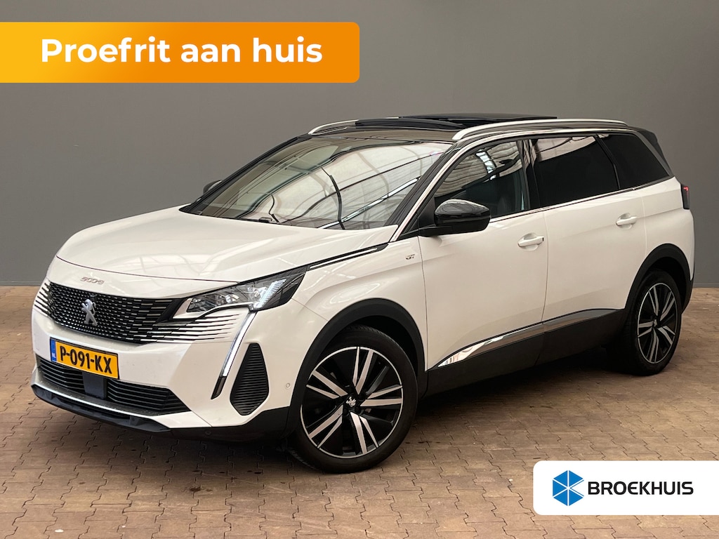 Peugeot 5008 1.6 PureTech GT Pack Business Camera Voor + Achter | Elek. Stoelen met Massagefunctie | Panorama Dak | Parkeersensoren Rondom | Elek. Achterklep | Black Pack | Airco (automatisch) | Apple Carplay/Android Auto|telefoonintegratie premium | Audio installatie premium