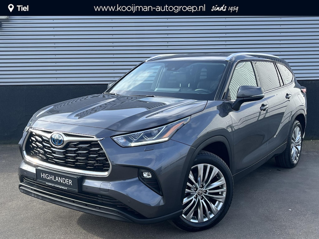 Toyota Highlander AWD 2.5 Hybrid Executive 7 persoons Trekhaak - trekgewicht 2.000kg geremd, AppleCarplay/AndroidAuto, BlindSpot, Parkeerhulp camera incl parkeersensoren, BTW-auto