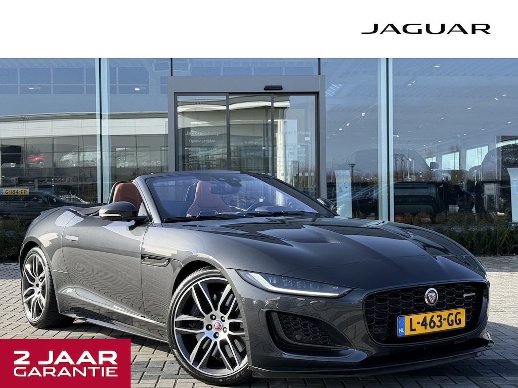 Jaguar F-Type Convertible P450 RWD R-Dynamic | Black Pack | Cognac (Tan) Leder | Origineel Nederlandse Auto |