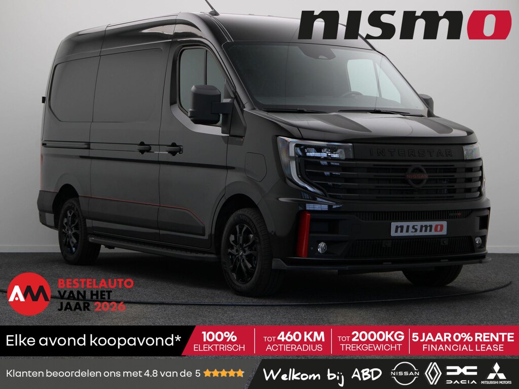 Nissan Interstar Interstar-e Nismo + | Alleen Bij ABD! | 0% Rente | 5 Jaar Garantie | Nissan Motorsport | 2000KG Trekgewicht | Tot 460Km Actieradius | Laadruimepakket |