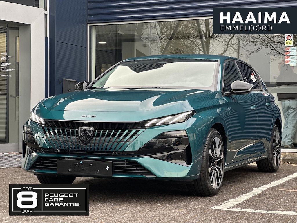 Peugeot 308 1.2 Hybrid 145 e-DCS6 Allure | Adaptive Cruise Control | Stoelverwarming | Climate Control | Parkeercamera/-sensoren | Navigatie | Apple Carplay/Android Auto | Full LED | Draadloze telefoonlader |