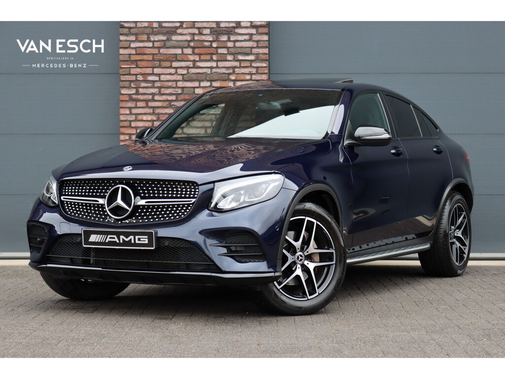 Mercedes-Benz GLC Coupe 250 4MATIC AMG Line | Schuifdak | Dodehoekassistent | Nightpakket | Stoelverwarming | Camera | Zitcomfortpakket | Navigatie | Cruise Control | High Perf. LED |