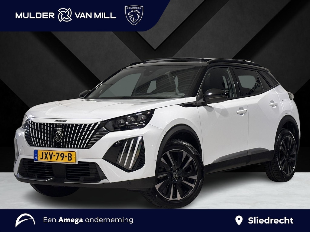 Peugeot 2008 GT Pack 1.2 Turbo 130pk EAT8 |  SCHUIF/KANTELDAK | ALCANTARA INTERIEUR | 18" LM 'EVISSA' | NAVI | 360° CAMERA | STOELVERW. | DODEHOEKBEW. | DRAADLOZE LADER |