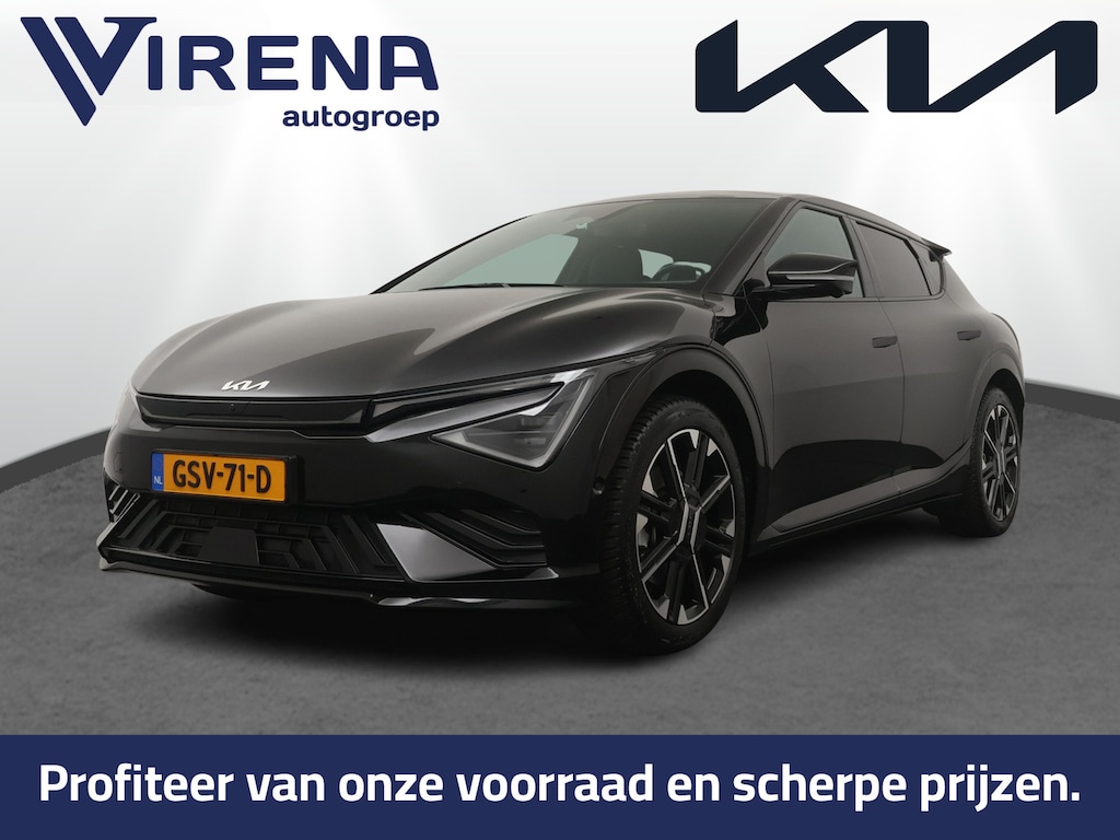 Kia EV6 GT-Line 84 kWh - Navigatie - LED Koplampen - Stoelverkoeling - Climate Control - Adaptief Cruise Control - Lichtmetalen Velgen - Fabrieksgarantie Tot 2031