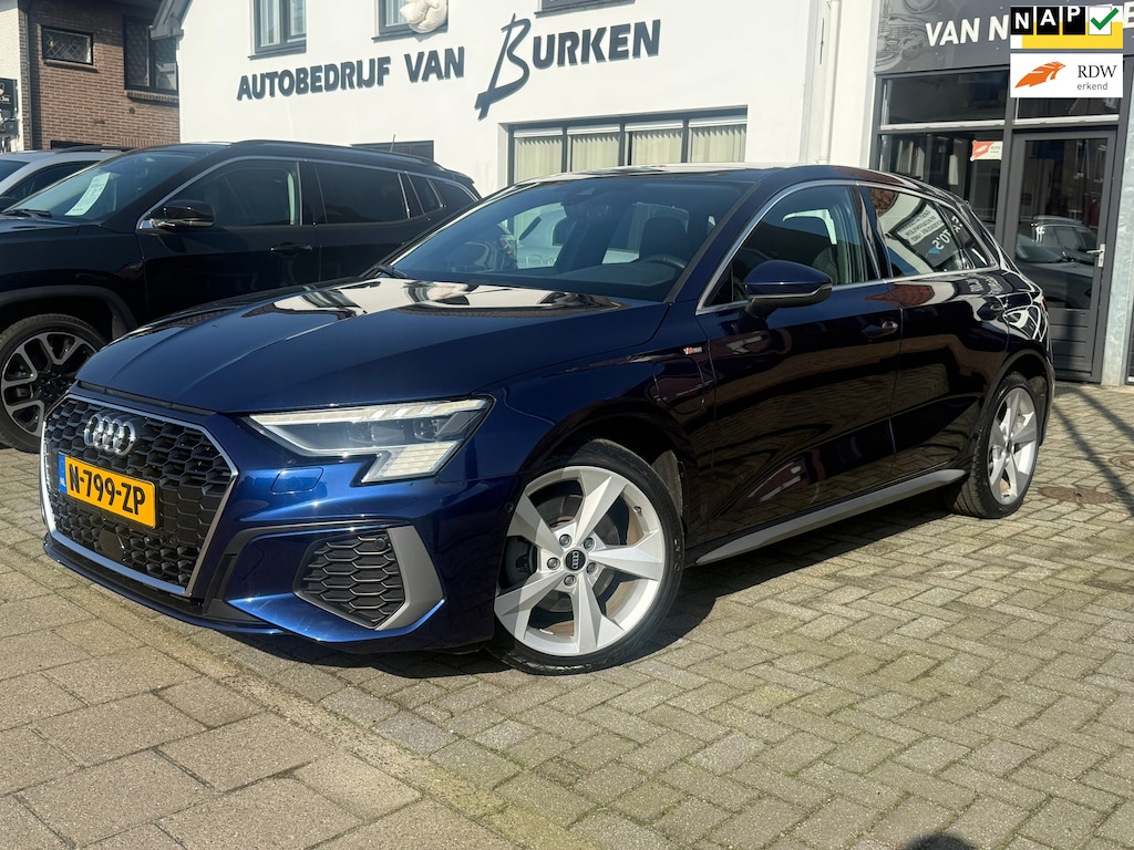 Audi A3 Sportback 40 TFSI e Advanced edition, S-line, Panoramadak, SOH 91.6% Stoelverwarming, Apple Carplay/Android