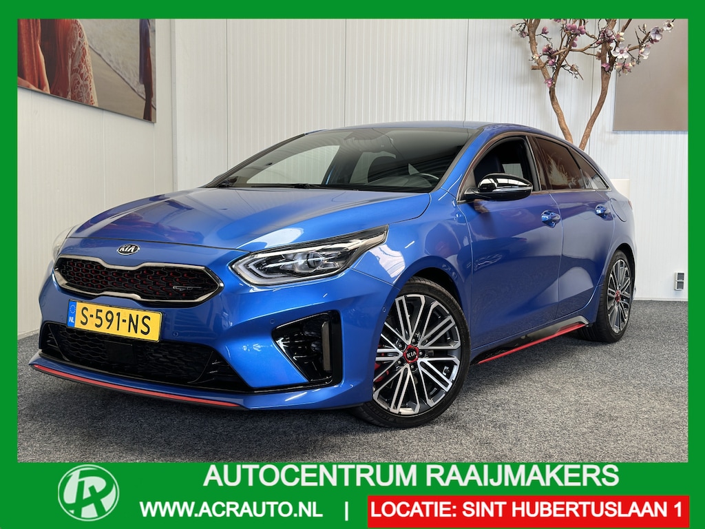 Kia ProCeed 1.6 T-GDI GT LEDER/ALCANTARA ADAPTIVE CRUISE CONTROL ACHTERUITRIJCAMERA RIJSTROOKSENSOREN DODEHOEKSENSOREN PDC ZEER MOOI !!