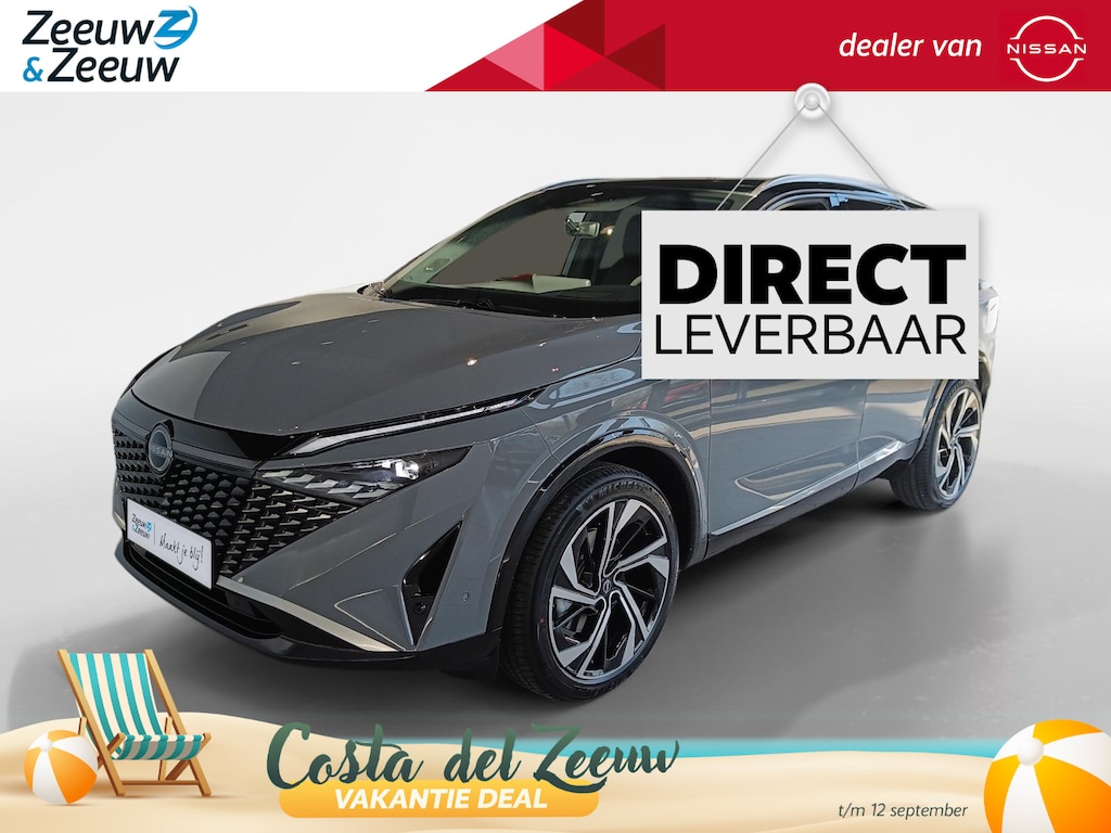 Nissan Qashqai 1.5 e-Power Tekna Plus |360grd Camera|Navigatie|Pro-pilot|Stoelgeheugen|Bose audio|Nappa lederen bekleding|Two-tone kleurstelling|Parkeersensoren voor en achter|Cold Pack| Panoramisch glazendak|