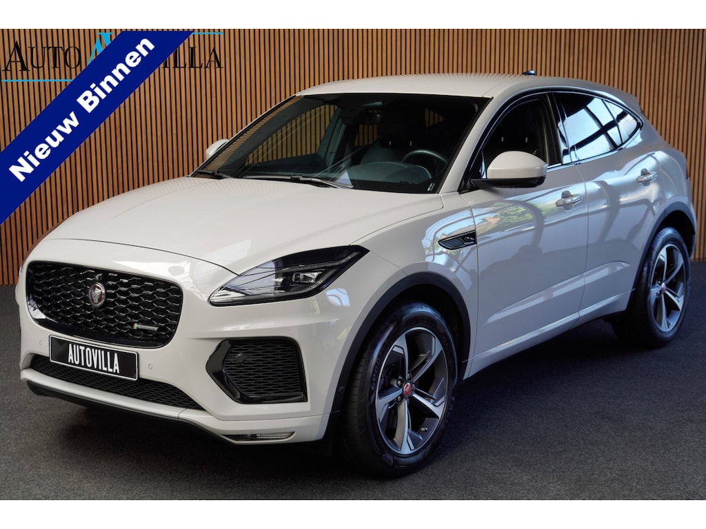 Jaguar E-Pace 1.5 P160 R-Dynamic SE Leer ACC 360° Meridian Navi Keyless Entry & Go Elektr. bedienbare achterklep Memory seats Climate PDC Zwarte alcantara hemelbekleding LM velgen BTW auto