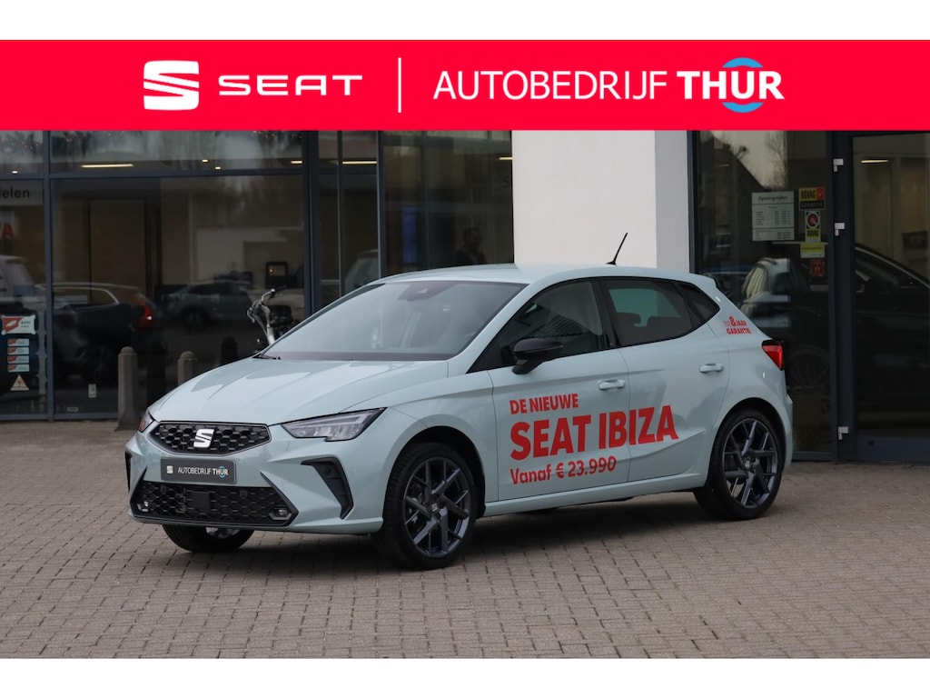 SEAT Ibiza 1.0 EcoTSI FR Business Connect 115PK / 85kW, Achteruitrijcamera, Apple Carplay & Android Auto, verwarmbare voorstoelen, Keyless Entry, dodehoekdetectie, full LED koplampen, navigatie, draadloos telefoon laden, groot digitaal instrumentenpaneel (Virtual Cockpit), parkeersensoren voor + achter, reservewiel 18'', 18'' LMV 'Performance'