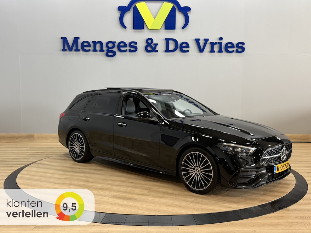 Mercedes-Benz C-klasse Estate 200 Launch Edition AMG Line Airco ECC | Panorama | Sfeer | Memory | 360 Camera | Head Up | Burmester Isofix | NAP