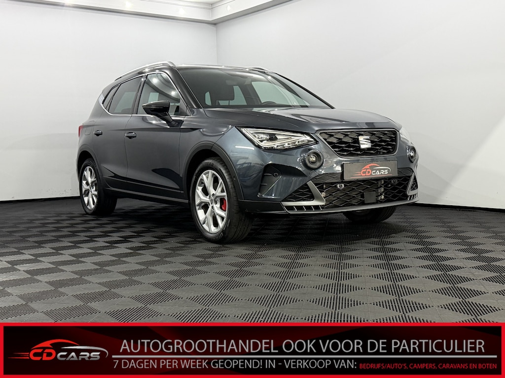 SEAT Arona 1.5 EcoTSI FR Business Connect Camera, Navi, Keyless start, Virtual desk, Cruise control, A start stop, Rijstrook correctie, Clima .