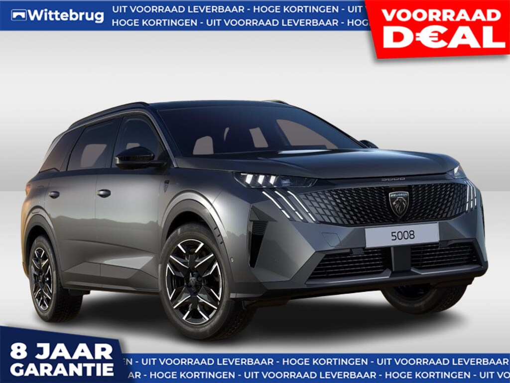 Peugeot 5008 1.2 Hybrid 145 GT DIRECT RIJDEN - RIJKLAAR - PANORAMADAK - LEDER - 8 JAAR GARANTIE