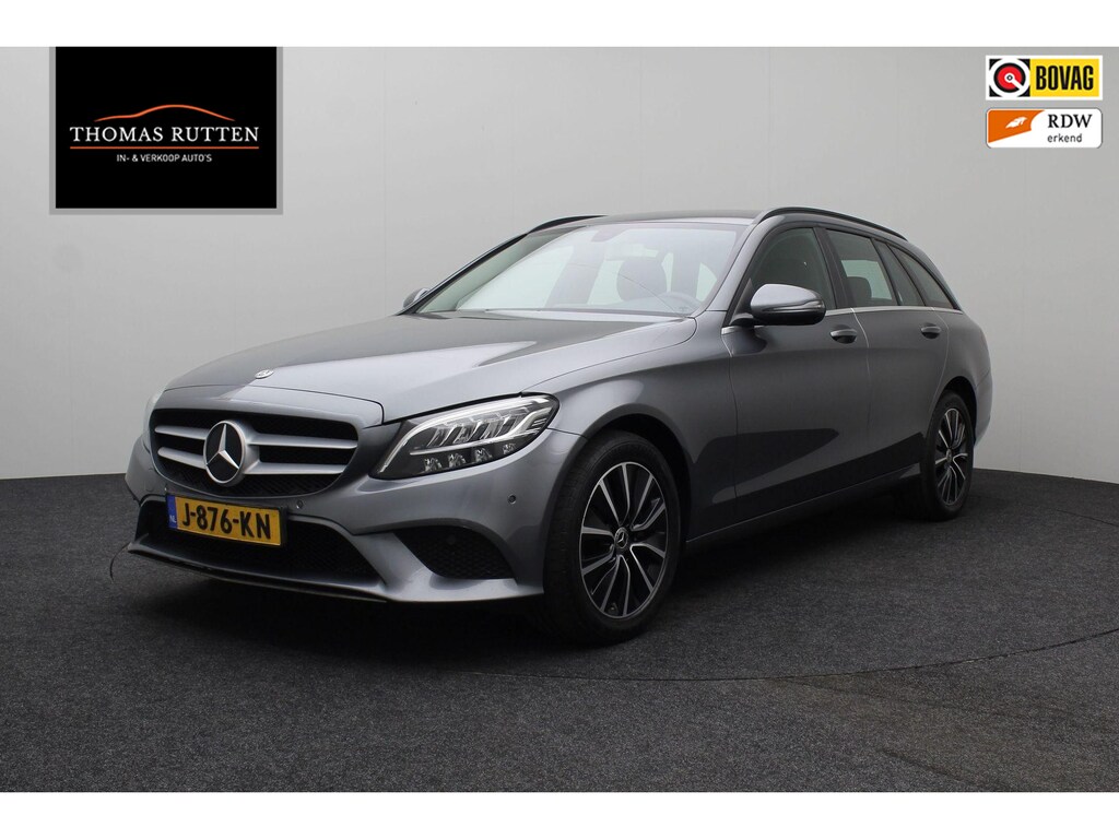 Mercedes-Benz C-klasse Estate 220 d Business Solution 2018 | EXPORT | Airco | Navigatie | Stuurwiel Bediening | Lichtmetaal | Elektrische Achterklep | Keyless | Elektrische Stoelen | Boekjes | 2 Sleutels