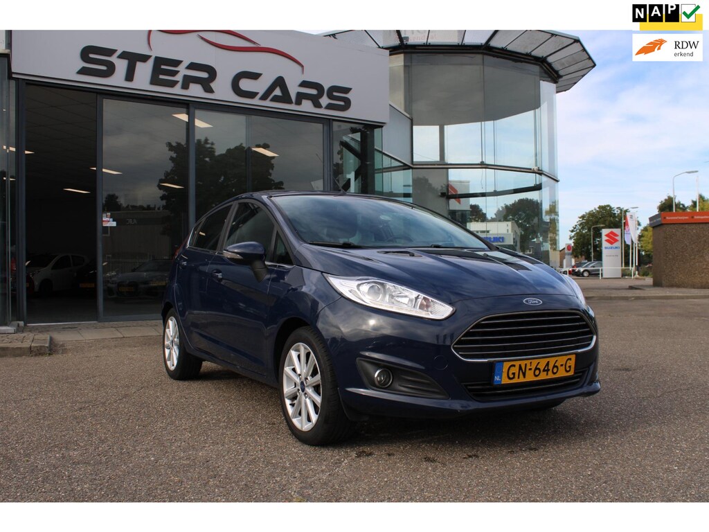 Ford Fiesta 1.0 EcoBoost Titanium, Navi, Airco, 5 Deurs, 100 PK, NAP, APK