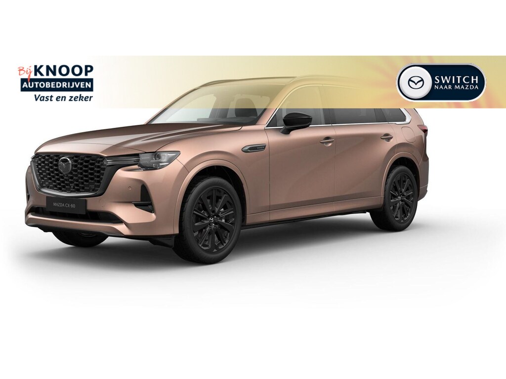 Mazda CX-80 2.5 e-SkyActiv PHEV Homura Plus 7-pers. | Modeljaar 2026 | € 3.500,- VOORRAADKORTING