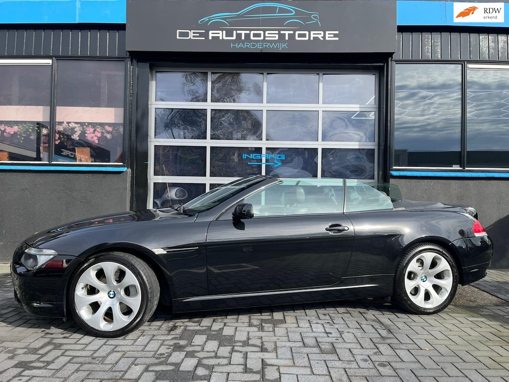 BMW 6-Serie Cabrio 650i High Executive 2 Eig navi yongtimer leder Head Up Nightvision 19 Inch Bluetooth In Nieuwstaat!!!