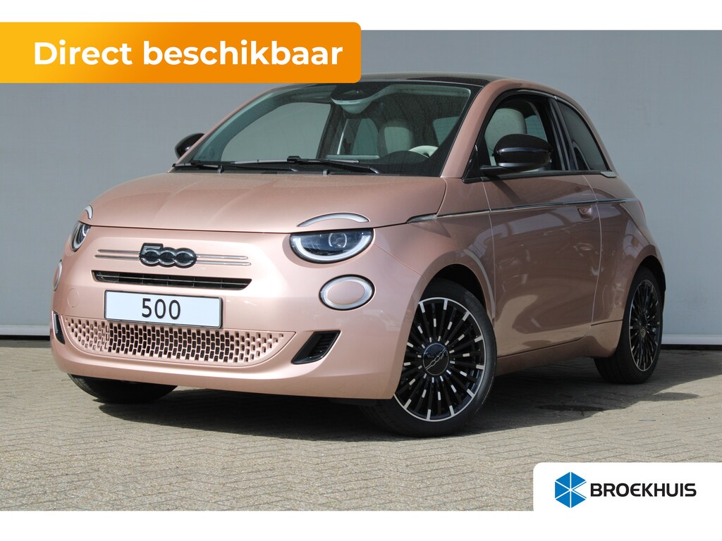 Fiat 500 La Prima | Panoramadak | Lederen bekleding | JBL-audio | 17` lichtmetalen velgen |