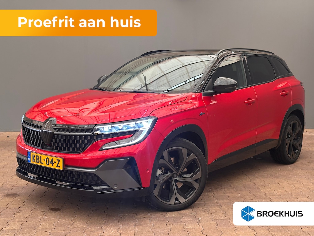 Renault Austral 1.2 E-Tech full hybrid iconic esprit Alpine Rondomzicht Camera | 20" Lichtmetaal | Navigatie | Heads-up Display | Stuur & Stoelverwarming | Apple Carplay/Android Auto|telefoonintegratie premium | Buitenspiegels elektr. met geheugen | Cruise control adaptief met Stop&Go en stuurhulp