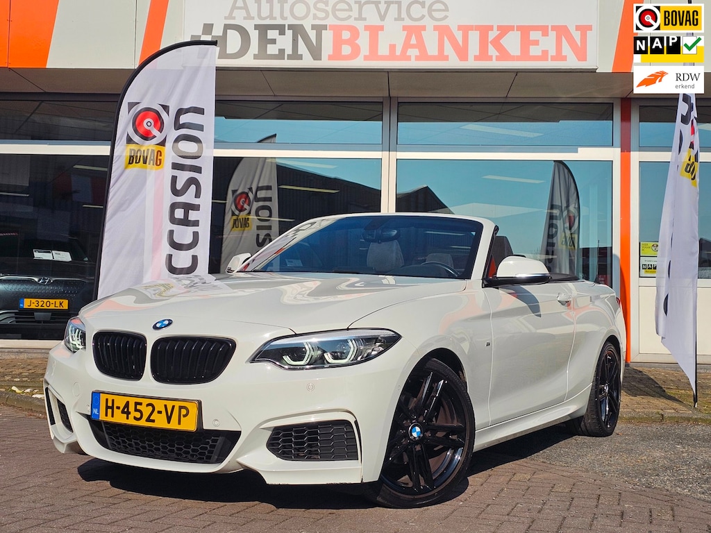 BMW 2-Serie Cabrio 218i Executive Edition M Sport Automaat BJ.2020 / Navi / 18"Lmv / Clima / Led Kopl. / Stoelverw. / Trekhaak !!