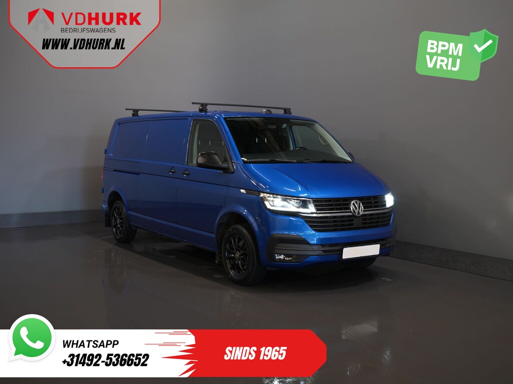 Volkswagen Transporter 2.0 TDI 150 pk DSG Aut. L2 LED/ Adapt.Cruise/ Standkachel/ Carplay/ 2.5t Trekverm./ Stoelverw./ Airco/ Dakdragers/ Camera/ PDC/ Trekhaak