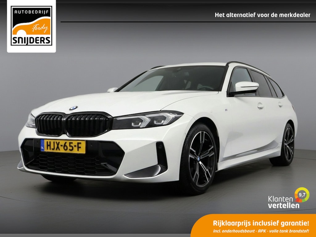 BMW 3-Serie Touring 318i M-Sport Pro Shadowline | AlpinWeiss | Navi | DAB | LED+ | Live-cockpit - RIJKLAAR + BOVAG GARANTIE