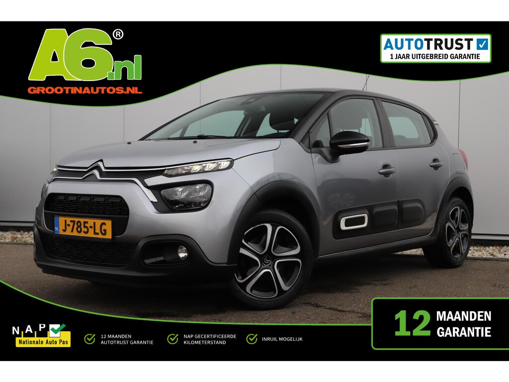 Citroën C3 1.2 PureTech Feel Navigatie Carplay Android Climate Cruise Control Rijstrooksensor Parkeersensor All-season banden!