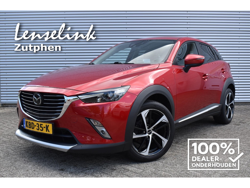 Mazda CX-3 2.0 SKYACTIV-G 150pk AWD GT-M AUTOMAAT | Dealer onderhouden | Stoel verwarming | Camera | Rijklaarprijs incl 12 mnd BOVAG garantie, onderhoud