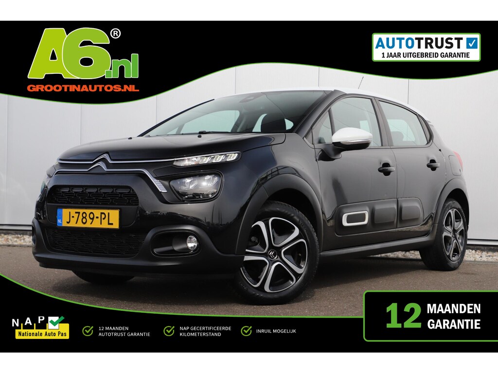 Citroën C3 1.2 PureTech Feel Navigatie Carplay Android Climate Cruise Control Rijstrooksensor Parkeersensor All-season banden!