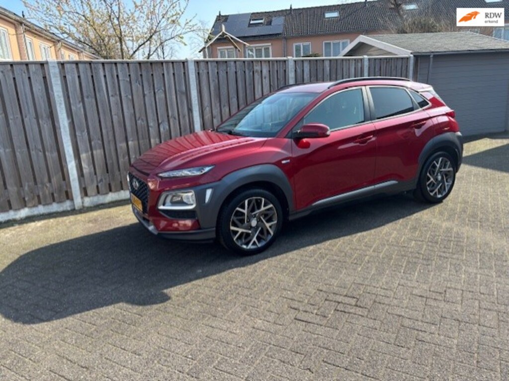 Hyundai Kona 1.6 GDI HEV premium Design Sky leder stoelverw. pdc camera