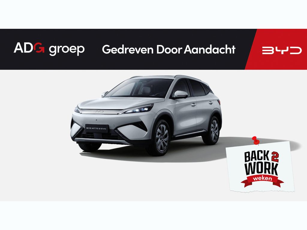 BYD Atto 3 EVO Design NIEUW | 510 WLTP | Apple Carplay | Navigatie | 360 graden camera | Trekgewicht 1.500 kg
