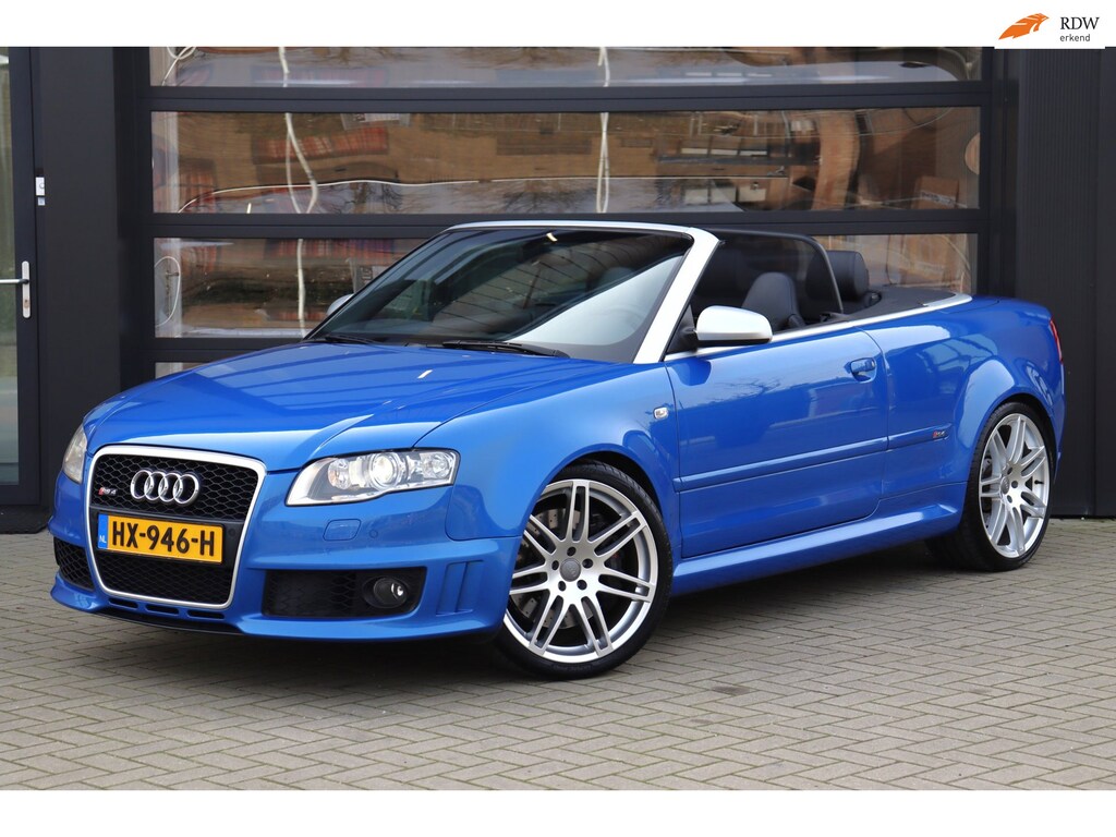 Audi RS4 A4 Cabriolet 4.2 V8 quattro | Kuiperstoelen | Bose | Sportstuur | Volledig Onderhouden | Sprint Blue | Stoelverwarming