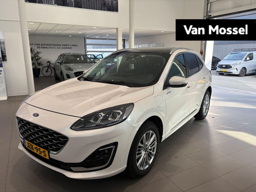 Ford Kuga 2.5 PHEV Vignale AUT. | PANORAMA DAK | TREKHAAK | VIGNALE | LEDERE STOELEN | ELEKTRISCHE STOELEN MET MEMORY | ADAPTIVE CRUISE CONTROL | NAVIGATIE | HEAD-UP DISPLAY | ACHTERRUITRIJCAMERA