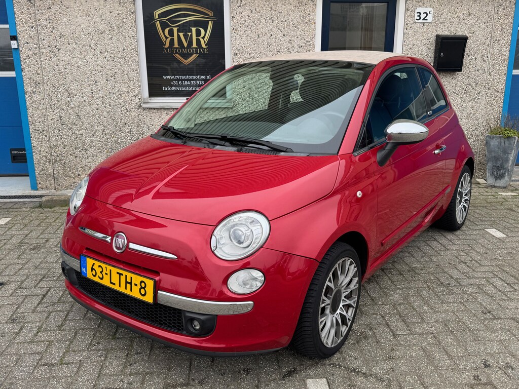 Fiat 500C 1.2 AUT LEDER XENON CLIMATE UNIEK VOL OPTIES NWE KOPPELING EN APK