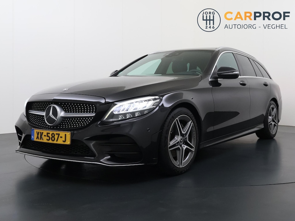 Mercedes-Benz C-klasse Estate 180 Business Solution Facelift AMG Styling Panoramadak Trekhaak Camera Dealer onderhouden