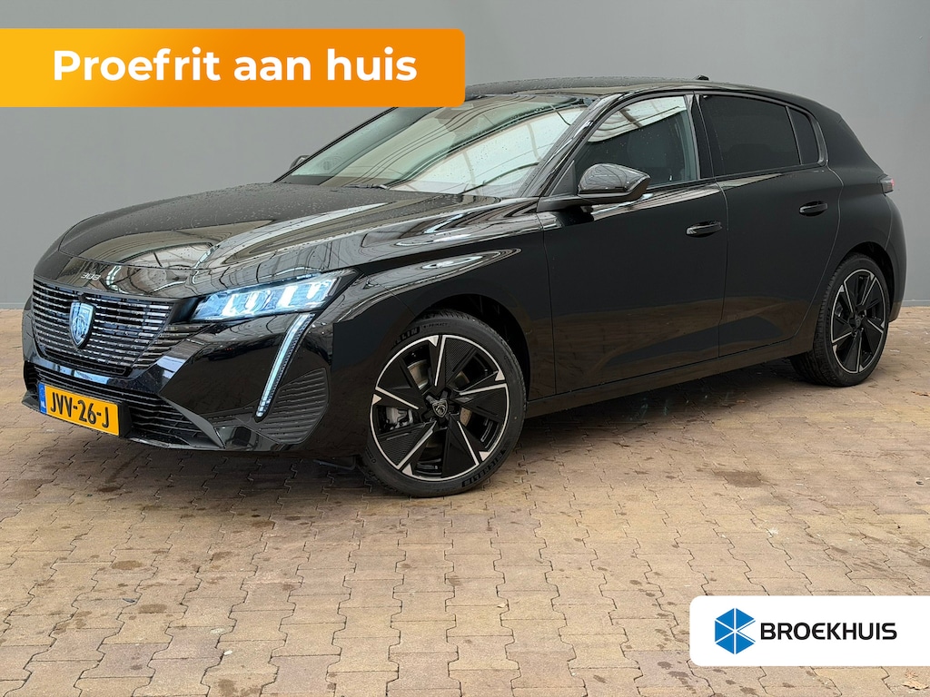 Peugeot e-308 Allure EV 54 kWh Adaptieve Cruise | Camera | Leder/Stof | 17LMV | Navigatie | Stoelverwarming | | 11 kW lader | Achteruitrijcamera | Bluetooth telefoonvoorbereiding